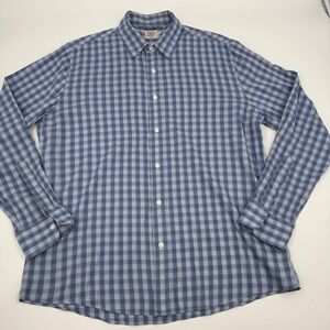 Faherty Brand Men's Long Sleeve Gingham Check Button Down Shirt‎ Size L